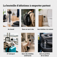 Jet sous pression dirigé pour le wudu et l'istinja en déplacement